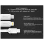 MCDODO USB kabel z lightning / micro USB / USB-C złączami dla Apple iPhone - 1 m - biały