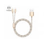 MCDODO USB kabel z dwoma złączami lightning dla Apple iPhone - 1 m - złoty