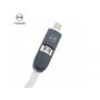 MCDODO 3w1 ładowarka samochodowa ze złączami lightning / micro USB i dwoma portami USB dla Apple iPhone / iPad / iPod - 1,2 m -biała