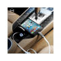 MCDODO 3w1 ładowarka samochodowa ze złączami lightning / micro USB i dwoma portami USB dla Apple iPhone / iPad / iPod - 1,2 m -biała