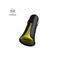 MCDODO ładowarka samochodowa z dwoma portami (5V / 3.4A) dla Apple iPhone / iPad / iPod - żółta