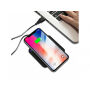 MCDODO bezprzewodowa kwadratowa ładowarka / stojak dla Apple iPhone - czarna