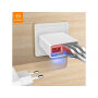 MCDODO ładowarka z trzema portami USB i wyświetlaczem cyfrowym dla Apple iPhone / iPad / iPod - biała