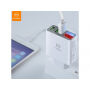 MCDODO ładowarka z trzema portami USB i wyświetlaczem cyfrowym dla Apple iPhone / iPad / iPod - biała