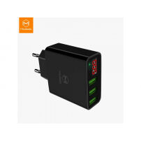 MCDODO ładowarka z trzema portami USB i wyświetlaczem cyfrowym dla Apple iPhone / iPad / iPod - czarna