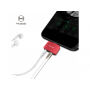 MCDODO redukcja z lightning i jack 3.5 złączem dla Apple iPhone - czerwona