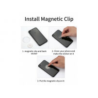 MCDODO akcesoria do uchwytu magnetycznego na telefon dla Apple iPhone - magnetyczna blaszka / naklejka / ściereczka do czyszczenia