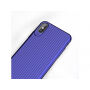 MCDODO etui ochronne z plastikowym wzorem dla Apple iPhone XS / iPhone X - niebieskie