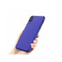 MCDODO etui ochronne z plastikowym wzorem dla Apple iPhone XS / iPhone X - niebieskie