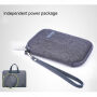 Cartinoe elegancka torba z małym portfelem dla Apple MacBook Pro 15" - beżowa / szara