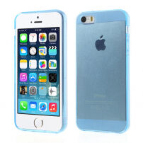 Etui przezroczyste dla Apple iPhone S5 / 5S / SE (2016) - niebieskie