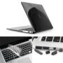 ENKAY etui plastikowe z ochroną klawiszów i zaślepkami złączy dla MacBook Air 13" (A1237, A1304, A1369) - czarne