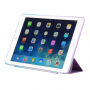 Tęczowy Smart futerał / etui z funkcją usypiania i stojakiem dla Apple iPad 9,7" (2017) - fioletowo-niebieski