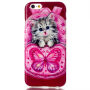 Elastyczny futerał / etui dla Apple iPhone 6 / 6S - Kot z motylem