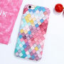 Ochronne etui plastikowe ze wzorem kolorowych łusków dla Apple iPhone 6 Plus / 6S plus