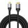 Baseus pleciony kabel o dużej prędkości ze złączami Mini DP / DP - 3m - czarny