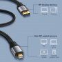 Baseus pleciony kabel o dużej prędkości ze złączami Mini DP / DP - 3m - czarny