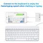 NK-107 3w1 Adapter OTG ze złączem lightning na ethernet + USB + lightning do iPhone / iPad - biały