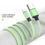 3w1 kabel zwijany do transmisji danych i ładowania USB-A / USB-C / Lightning / micro USB do iPhone / iPad / iPod / AirPods - 1 m - fioletowy