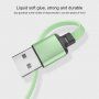 3w1 kabel zwijany do transmisji danych i ładowania USB-A / USB-C / Lightning / micro USB do iPhone / iPad / iPod / AirPods - 1 m - fioletowy