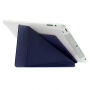 ENKAY etui z podstawką origami do iPad 2 / 3 / 4 - ciemnoniebieskie