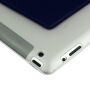 ENKAY etui z podstawką origami do iPad 2 / 3 / 4 - ciemnoniebieskie