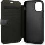 Mercedes Perforated Leather pokrowiec flip do iPhone 12 Pro Max - czarne