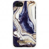 iDeal Of Sweden etui Golden Indigo Marble do iPhone 6/6S/7/8/SE (2020) - niebiesko-złoty
