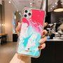 Ochronne etui odporne na wstrząsy abstrakcja do iPhone 11 - czerwono - niebieskie