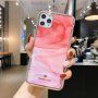Ochronne etui odporne na wstrząsy abstrakcja do iPhone 11 - czerwono - różowy