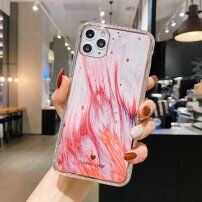 Ochronne etui odporne na wstrząsy abstrakcja do iPhone 11 Pro - czerwono - biały
