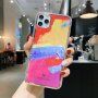Ochronne etui odporne na wstrząsy abstrakcja do iPhone 12 mini - żółto - fuksjowy