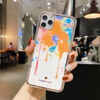 Ochronne etui odporne na wstrząsy abstrakcja do iPhone 11 - pomarańczowe