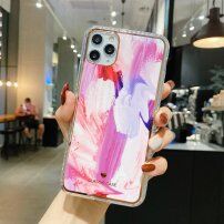 Ochronne etui odporne na wstrząsy abstrakcja do iPhone 11 Pro - różowy