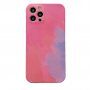 Ochronne etui silikonowe do iPhone 12 Pro - różowo-fioletowe