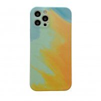 Ochronne etui silikonowe do iPhone 11 Pro - turkusowo-żółte