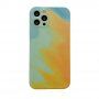 Ochronne etui silikonowe do iPhone 12 Pro - turkusowo-żółte