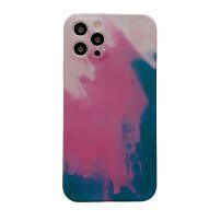 Ochronne etui silikonowe do iPhone 12 Pro Max - różowo-niebieski