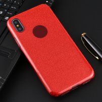 Błyszczące etui do iPhone X / XS - czerwony
