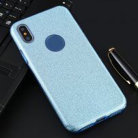 Błyszczące etui do iPhone X / XS - niebieskie