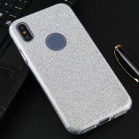 Błyszczące etui do iPhone XS Max - srebrny