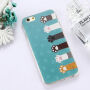 Etui dla iPhone 6 / 6S - niebieskie ze śladami