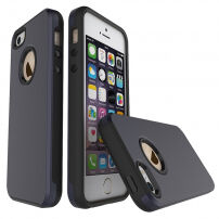 Etui ochronne dla Apple iPhone SE (2016) / 5S / 5 - ciemnoniebieskie