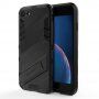 Trwałe etui ochronne ze stojakiem do iPhone 7 / 8 - czarny