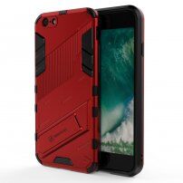 Trwałe etui ochronne ze stojakiem do iPhone 6 / 6S - czerwony