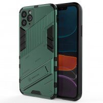 Trwałe etui ochronne ze stojakiem do iPhone 11 Pro Max - zielone