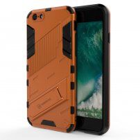 Trwałe etui ochronne ze stojakiem do iPhone 6 / 6S - pomarańczowe