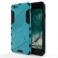 Trwałe etui ochronne ze stojakiem do iPhone 6 / 6S - niebieskie