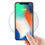 HAMTOD elegancka bezprzewodowa QI ładowarka dla Apple iPhone - biała