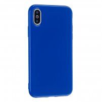 Ochronne etui silikonowe do iPhone X / XS - królewski niebieski